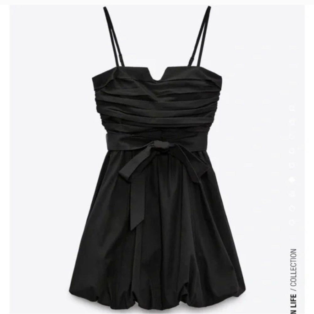 Zara voluminous mini dress